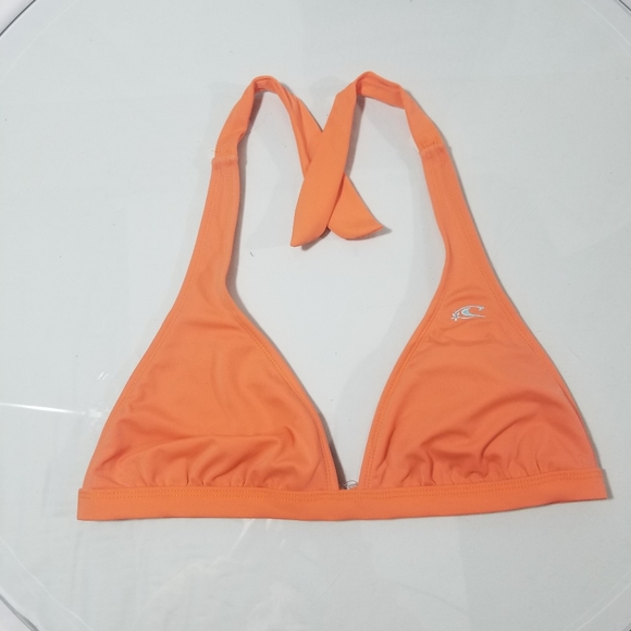 orange bathing suit top